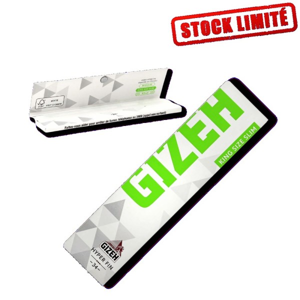 King Size Slim Super Fine - 34 Feuilles Ultrafines