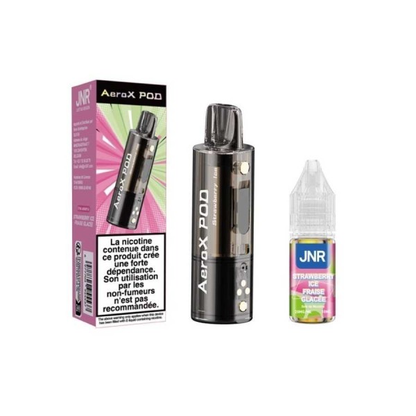 Pod JNR AeroX + E-liquide 10ml Strawberry Ice