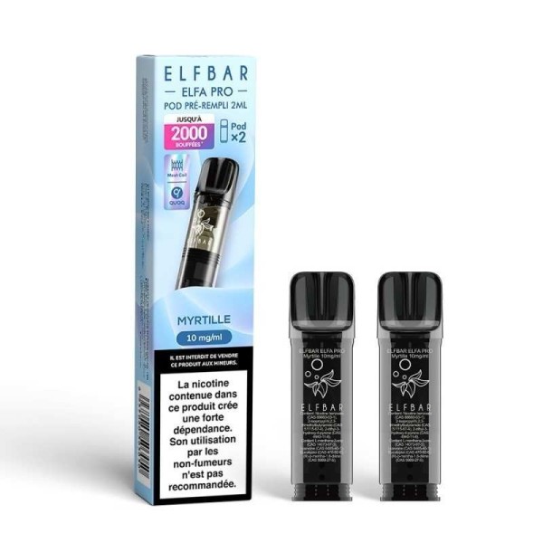 Pod Myrtille 2ml Elfa Pro - ElfBar (pack de 2)